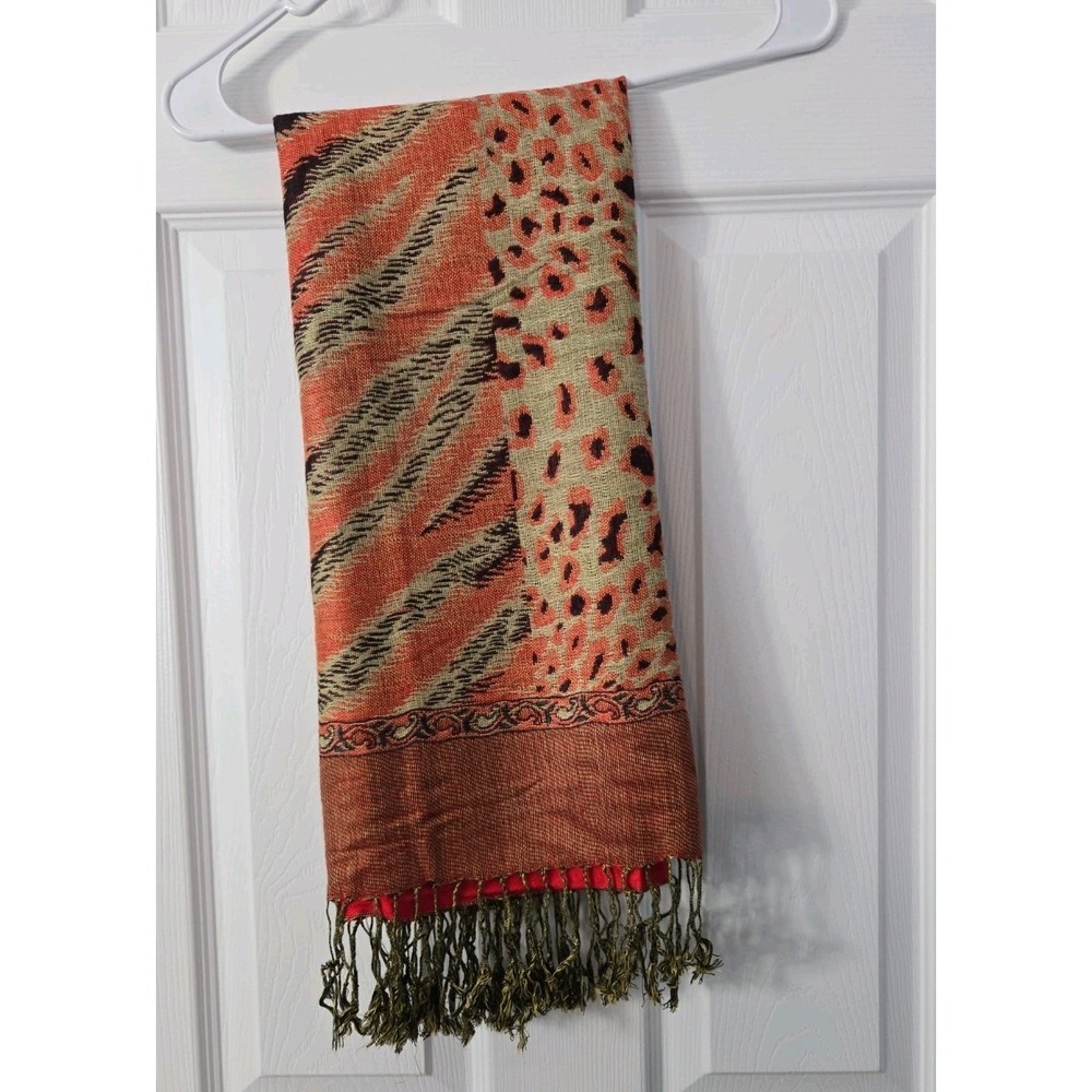 Red Pashmina Scarf - Beautiful Women's Rust/Red Scarf Shawl Wrap - 100% Pashmina